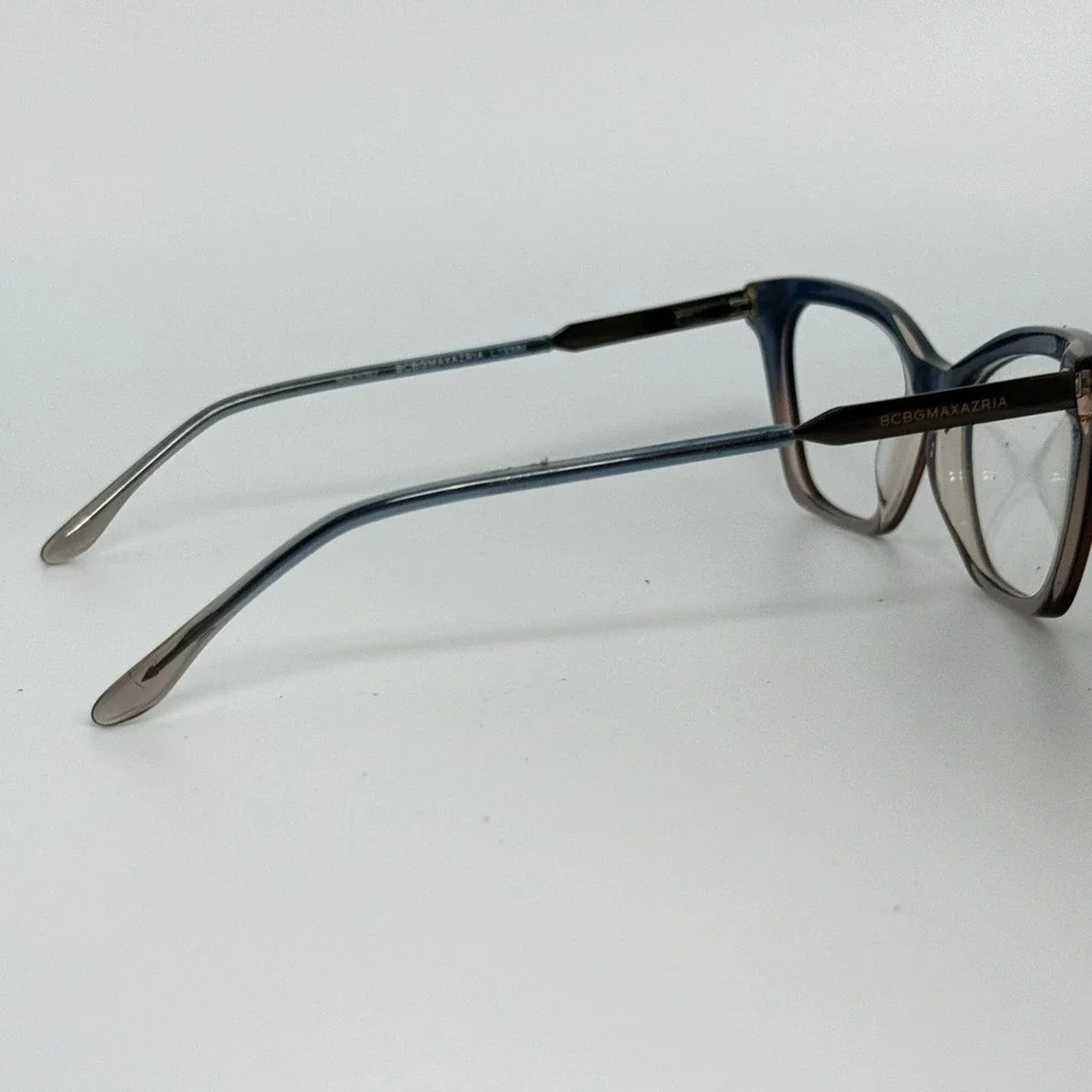 BCBGMAXAZRIA Cat‎ Eye Eyeglasses Blue Fade Gradient 48 16 130 21296